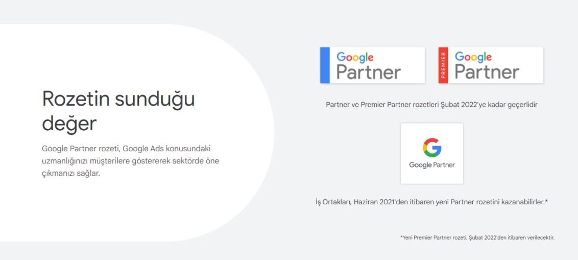 Google Partners Rozeti Nasıl Alınır?